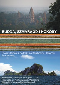 Plakat Budda szmaragd i kokosy