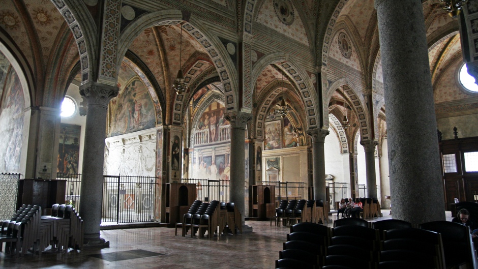 03. Mediolan, Włochy. Fresk Leonarda da Vinci "Ostatnia Wieczerza" znajdujący się w kościele Santa Maria delle Grazie stał się jednym z bohaterów książki Dana Browna "Kod Leonarda da Vinci", w której trup ściele się gęsto. (Fot. Ewa Serwicka) 03. Mediolan, Włochy. Fresk Leonarda da Vinci "Ostatnia Wieczerza" znajdujący się w kościele Santa Maria delle Grazie stał się jednym z bohaterów książki Dana Browna "Kod Leonarda da Vinci", w której trup ściele się gęsto. (Fot. Ewa Serwicka)