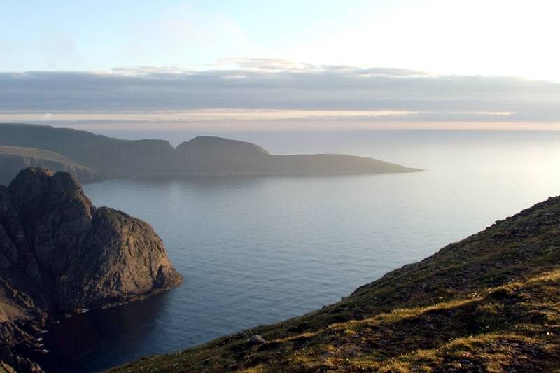 Przylądek Knivskjellodden - najdalej wysunięty na północ skrawek Europy. (Fot. Krzysiek Miszkiewicz) Knivskjellodden, Norwegia