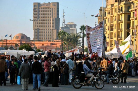 Egipska rewolucja. Zdjęcie z placu Tahrir
