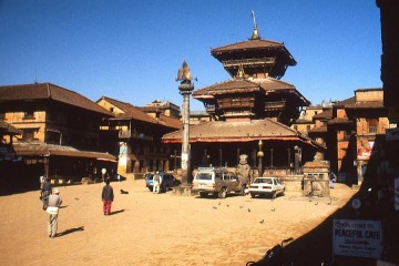 Plac Tachupal Tole w Baktapurze. (Fot. Tadeusz Dzięgielewski/megaprzygoda.pl) Nepal, Baktapur