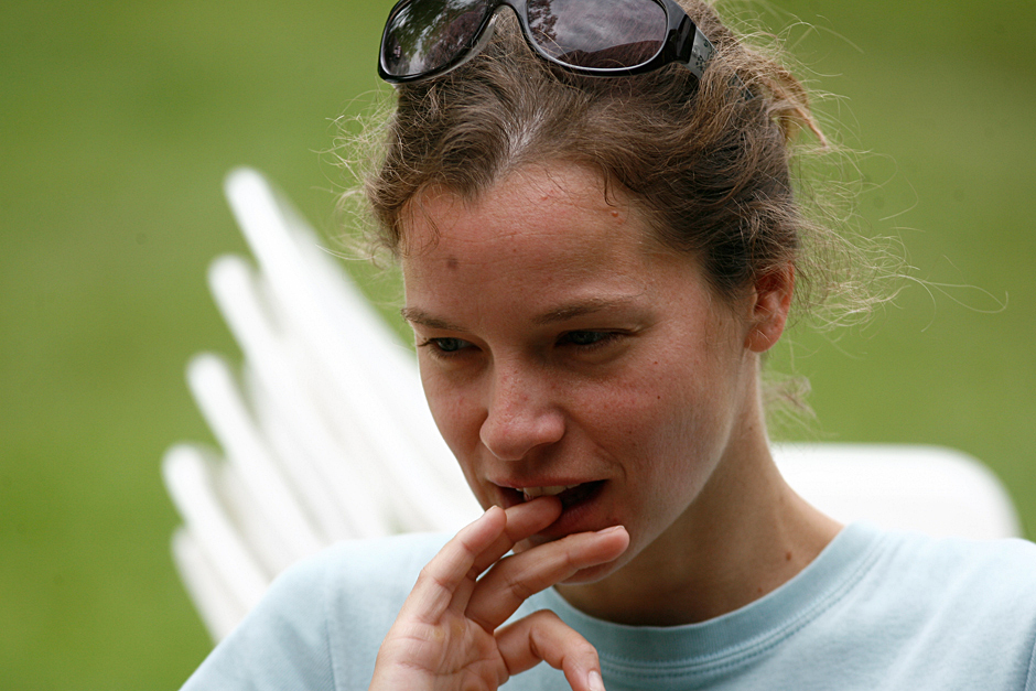 8. STACJA BIESZCZADY. Marta Bieszczadzki Anioł. Znaczy się - było bosko. (Fot. Wojciech Zatwarnicki) Bieszczadzkie Anioły na Chrewcie