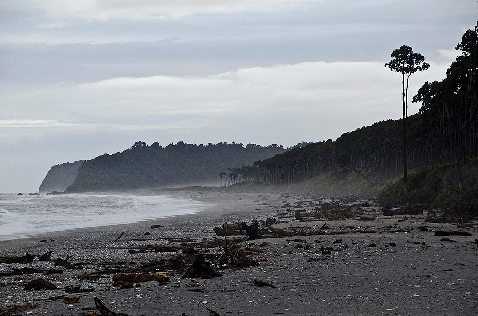 15. Nowa Zelandia, Zachodnie Wybrzeże. Dzikie i dziewicze plaże Zachodniego Wybrzeża ciągną się setkami kilometrów. (Fot. Kuba Adamiec) plaże Zachodniego Wybrzeża
