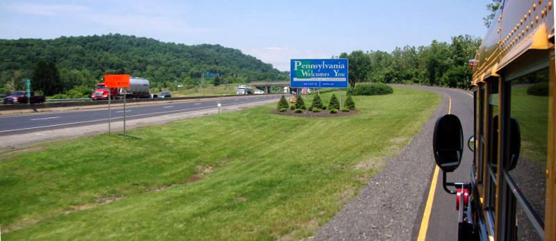 Pennsylvania Welcomes You! Podczas Work & Travel znajdzie się czas na podróżowanie. (Fot. Patryk Szymański) Podróż przez Stany Zjednoczone
