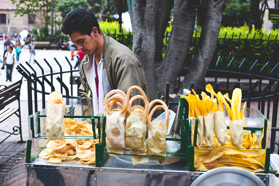 Sprzedawca churros, Bogota Sprzedawca churros, Bogota
