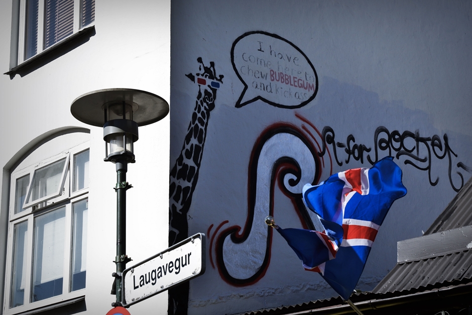 Zdjęcia z Islandii. Street art w Reykjaviku. (Fot. Bartek Borys) Sztuka uliczna w stolicy Islandii. Zdjęcia z podróży
